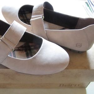 Born MALLI Taupe MARY JANE Ballet FLATS Size 9.5